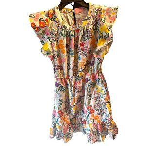 Floral Ruffle Sleeve Dress Melloday Womens S Lightweight Fit Spring Summer Style